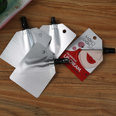 Kemasan Kosmetik Aluminium Stem Spout Pouch Kemasan Maskara Lip Makeup Brush Pouch