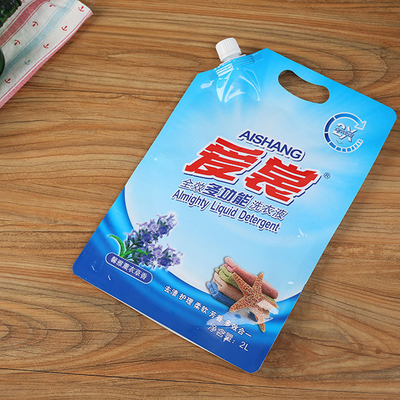 500Ml Cuci Bubuk Kemasan Kantong Air Kemasan Kantong Sudut Cerat