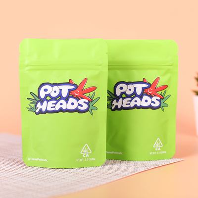 Holographic Mylar Zipper Stand Up Pouch Pencetakan Gravure
