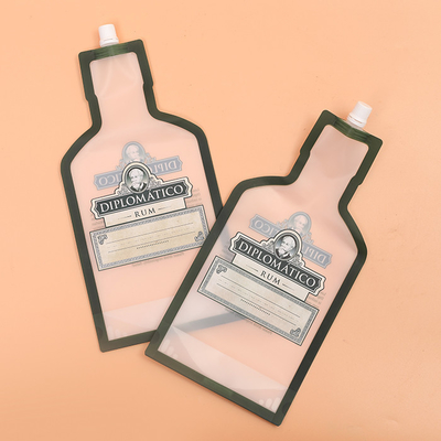 OPP Laminated Printing Stand Up Liquid Spout Pouch 60mic Untuk Minuman