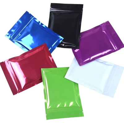 Smell Proof 50mic Aluminium Mylar Bags Kecil 3 Sisi Disegel Laminated