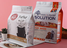 1kg 5kg 10kg Poly Dog Food Package Heat Seal Flat Bottom Side Gusset Bag Alumium Foil