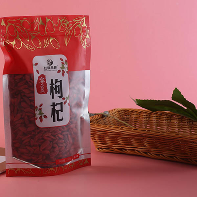Beef Nuts Kraft Paper 50g Kompos Berdiri Kantong Dengan Jendela