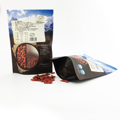 Matte Plastic Aluminium Foil 25g Resealable Stand Up Pouches Untuk Kemasan Makanan
