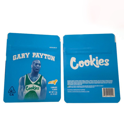 Proof Weed Edible Foil 3.5g Mylar Bags Disesuaikan 7g Mylar Foil Mini Pouches