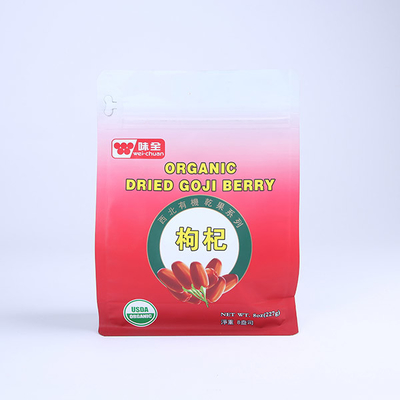 Bubuk Susu Protein Tugas Berat 227g Kemasan Kantong Bawah Datar Aluminium Foil Zip Lock Bag