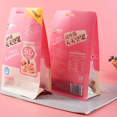 1kg Stand Up Coffee Bag Kantong Ritsleting Bawah Datar Makanan Kering Makanan Hewan Peliharaan
