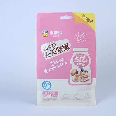 Snack 180mic Flat Bottom Bag Kemasan Foil Tas  Bawah Datar