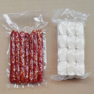 Tas Kemasan Kustom Cetak Plastik Transparan 3 Sisi Segel Makanan Kering