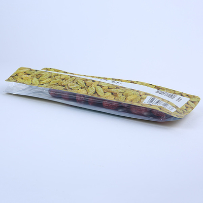 Heat Seal Back 60mic Stand Up Pouch Printing Side Gusset Mylar Bag Untuk Gula
