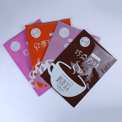 Soft Plastic Three Side Seal Flat 60mic Matt Laminating Pouches Tea Packaging Bag
