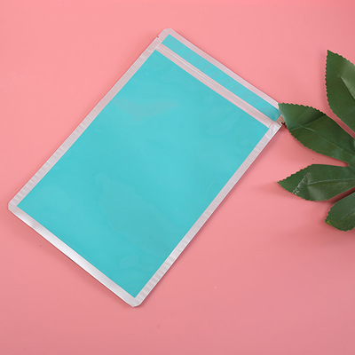 Kantong Segel Tiga Sisi FFS Plastik Laminasi Kemasan Umpan Plastik Lembut Dengan Kunci Zip