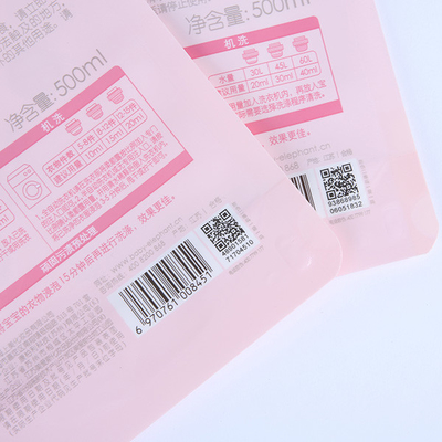 Double Sided Plastic 180mic Fluid Spout Pouch Packaging Laundry Washing Detergents Spout