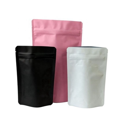Matte Black Stand Up 50g 100g Kemasan Aluminium Foil Doypack Mylar Storage Zip Lock Food