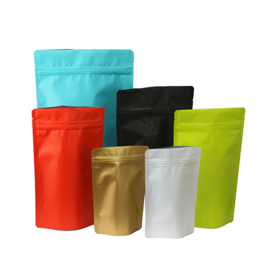 Matte Black Stand Up 50g 100g Kemasan Aluminium Foil Doypack Mylar Storage Zip Lock Food