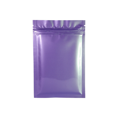 Ritsleting Tertutup Bau Bukti Mylar BRC Poly Resealable Bags Matt Black Bag