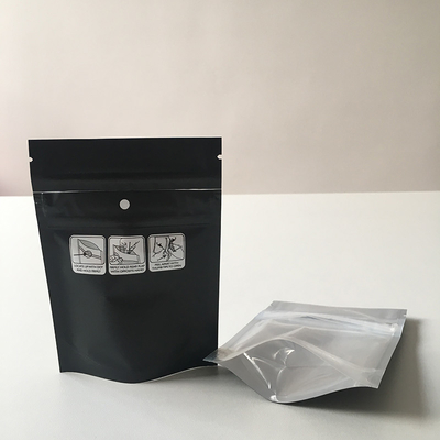 Kantong Tahan Anak Bunga BRC yang dapat ditutup kembali CR Exit 60mic  Mylar Pouch Grip Seal