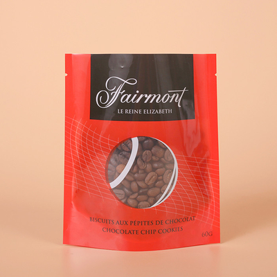 Kantong Stand Up Kompos Food Grade Tertutup 180mic Stand Up Barrier Pouches