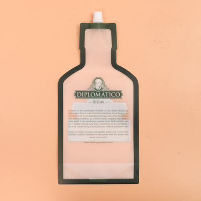 OPP Laminated Printing Stand Up Liquid Spout Pouch 60mic Untuk Minuman