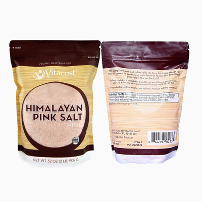 Pabrik Disesuaikan Dicetak Zipper Stand Up Pouch Mylar Bags 2KG Sea Salt Packing  Bags